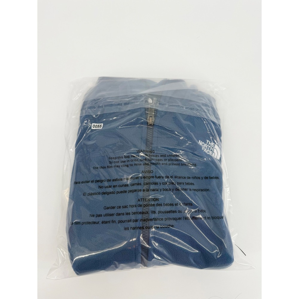 The North Face Blue Colorblock Full Zip Fleece Hoodie Teen Unisex XL 14/16 - Picture 6 of 6